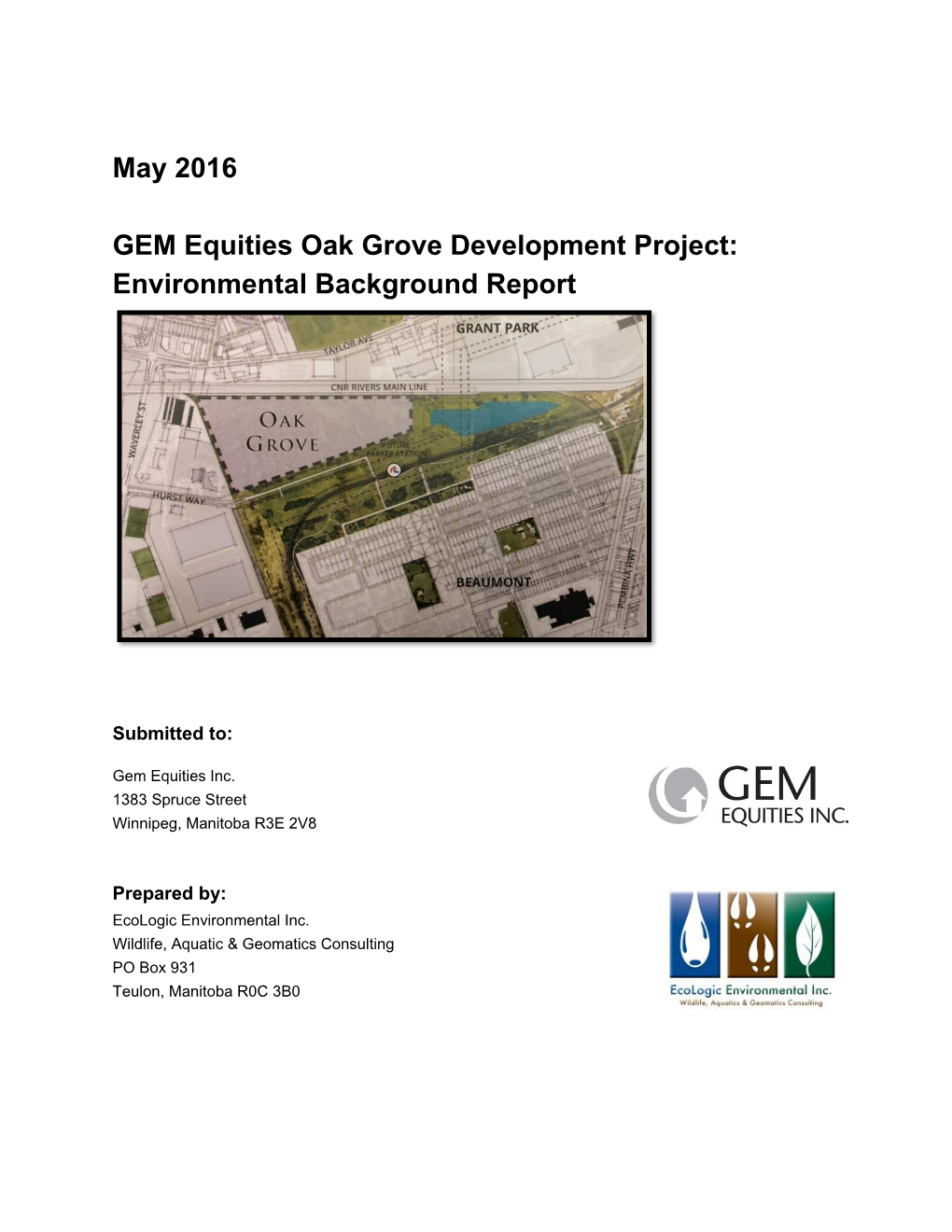 Environmental Background Report