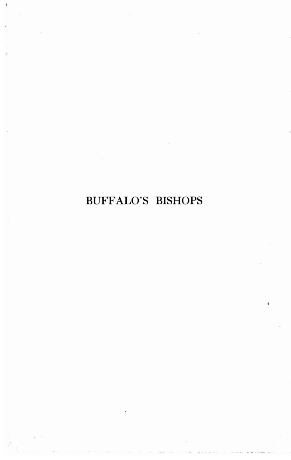 BUFFALO's BISHOPS L