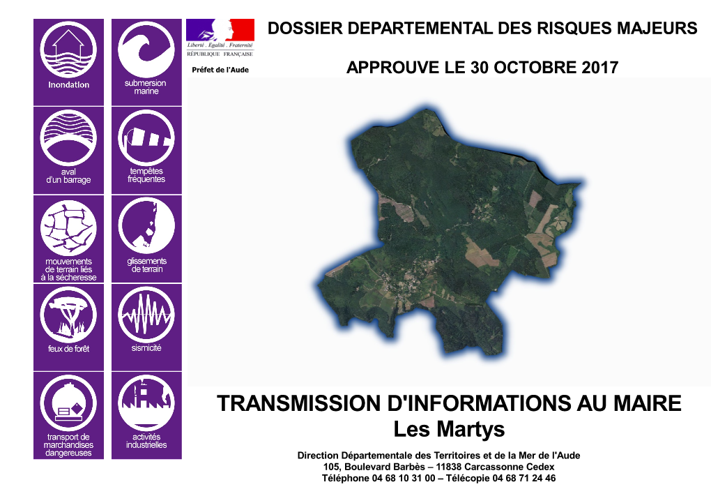 TRANSMISSION D'informations AU MAIRE Les Martys