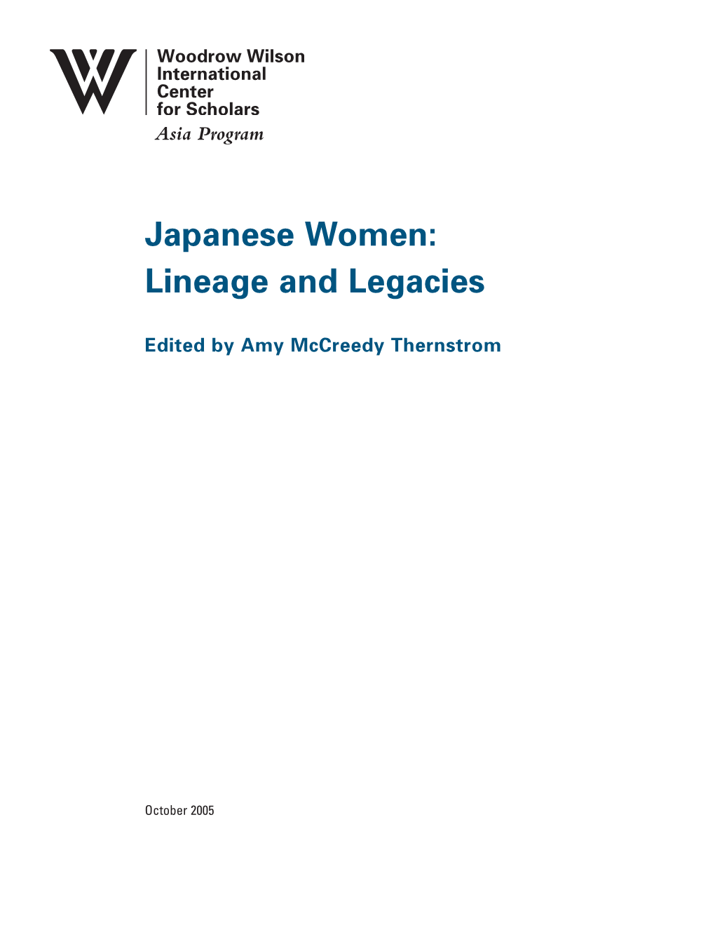 Japanese Women: Lineage and Legacies