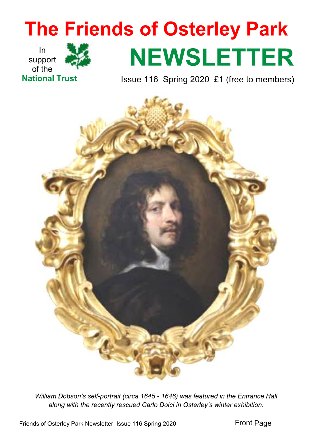 NEWSLETTER National Trust Issue 116 Spring 2020 £1 (Free to Members)