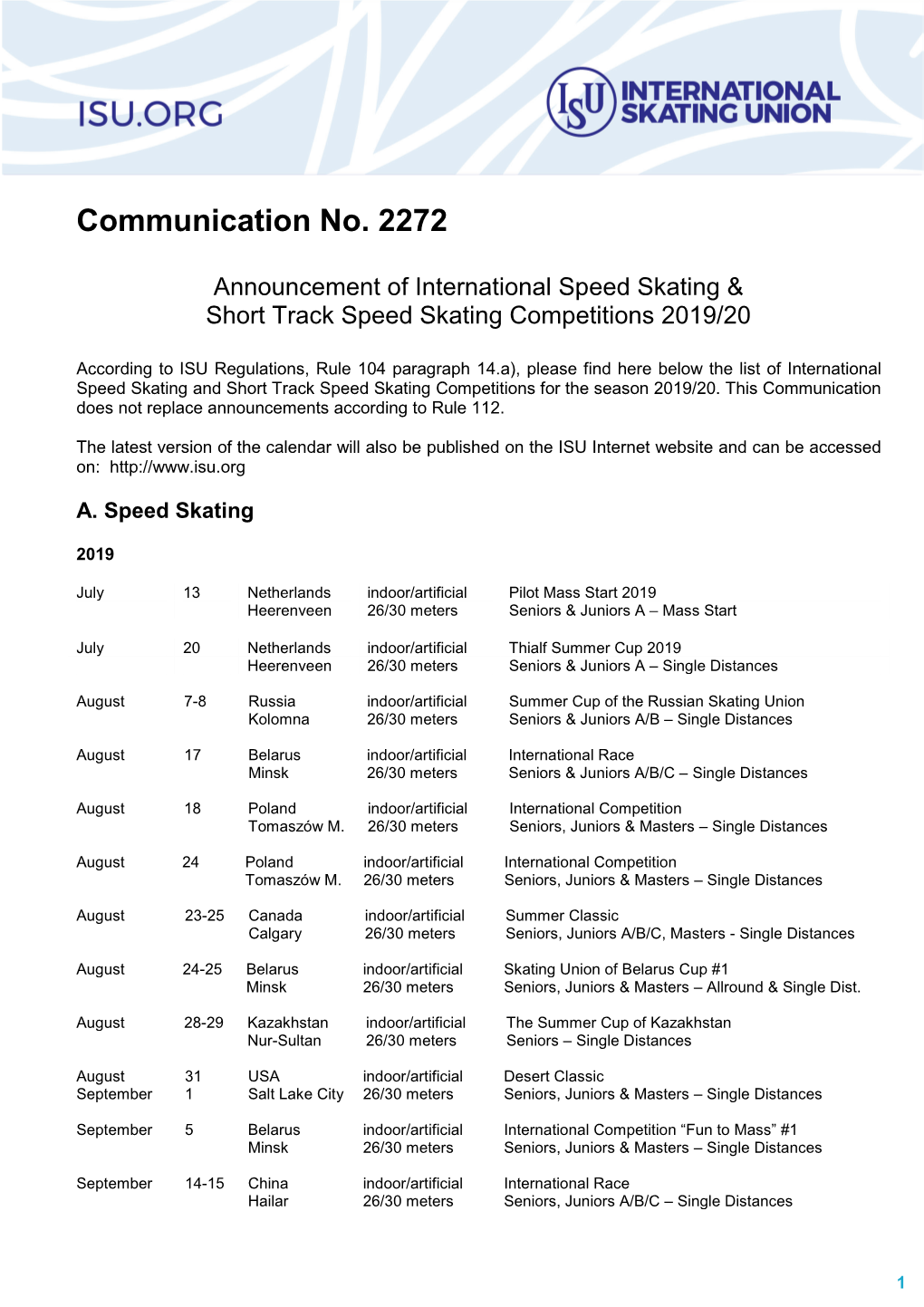 ISU Communication 2272