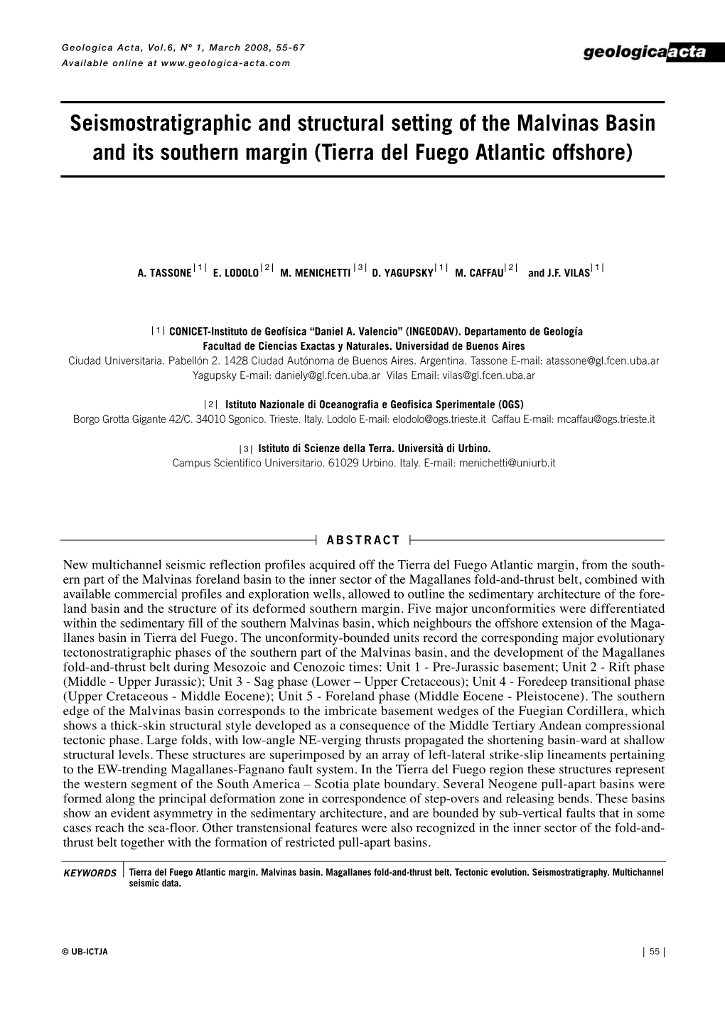 Seismostratigraphic and Structural Setting of the Malvinas Basin and Its Southern Margin (Tierra Del Fuego Atlantic Offshore)