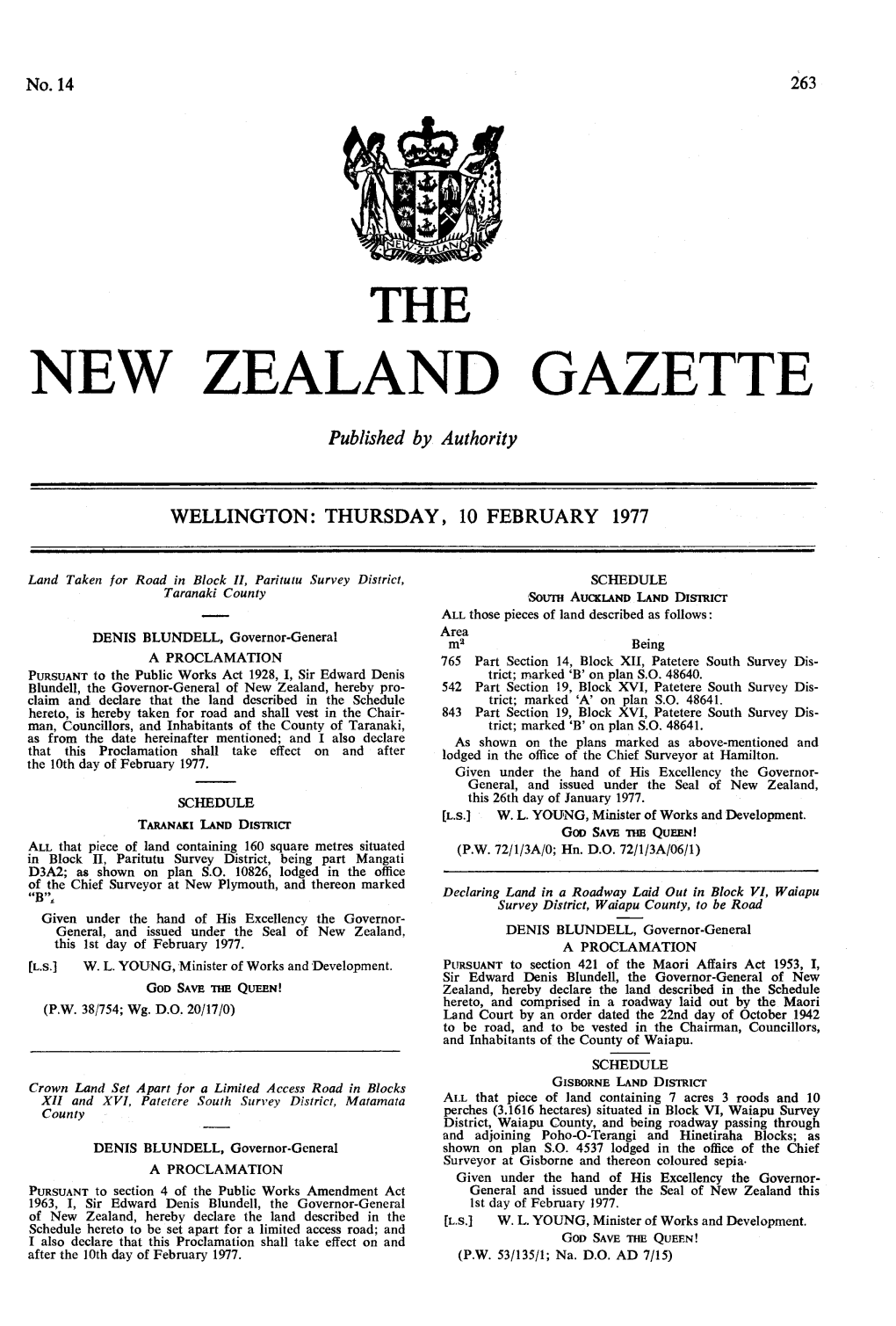 New Zealand Gazette