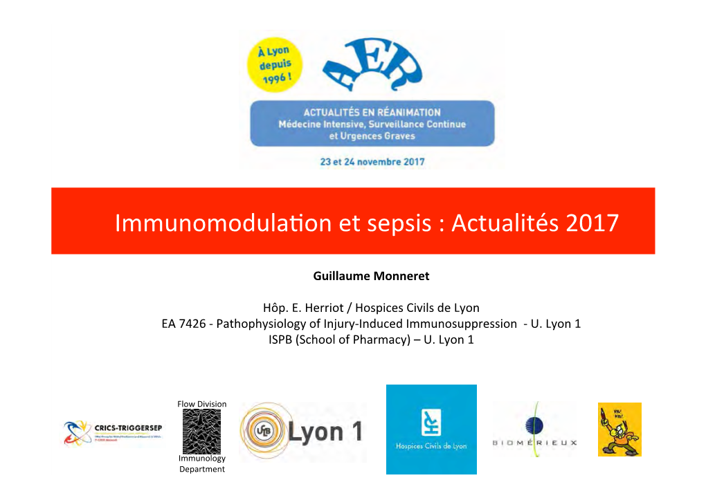 Monneret AER SEPSIS 2017 V2