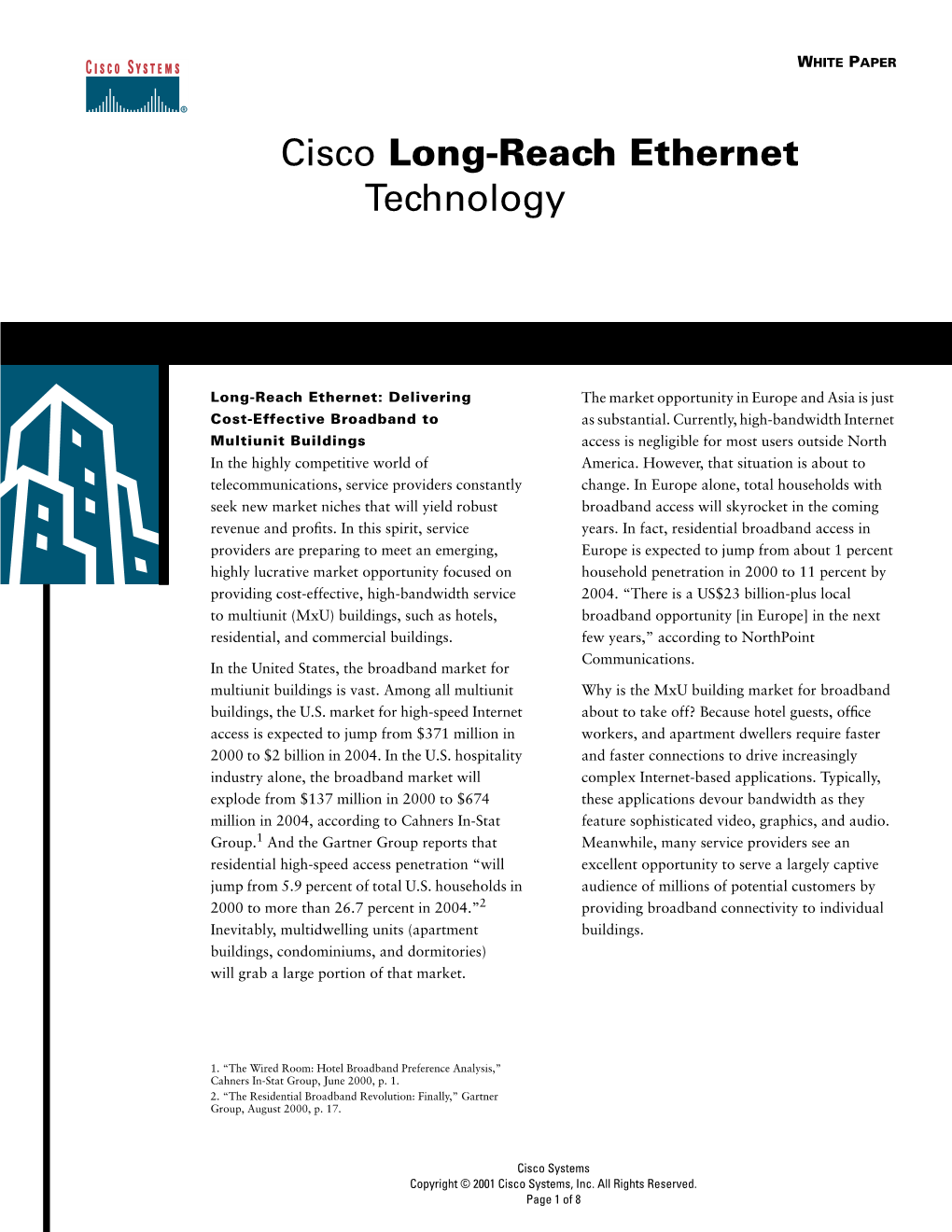 Cisco Long-Reach Ethernet Technology