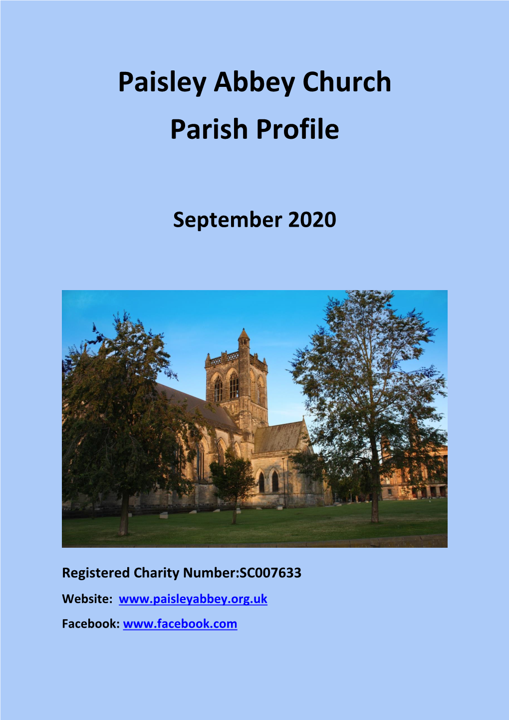 Paisley Abbey Church Parish Profile