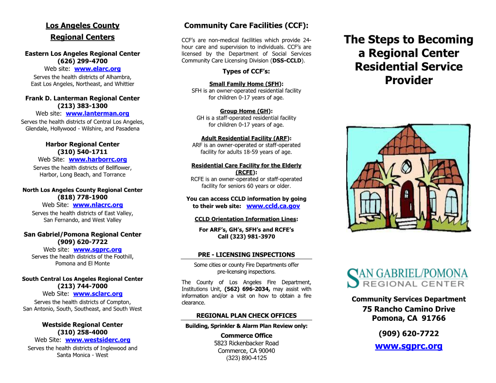 The Steps to Becoming a Regional Center Residential Service Provider