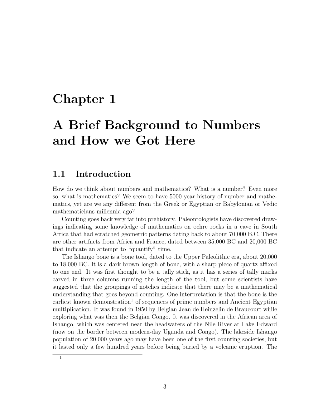 Chapter 1 a Brief Background to Numbers and How We Got Here