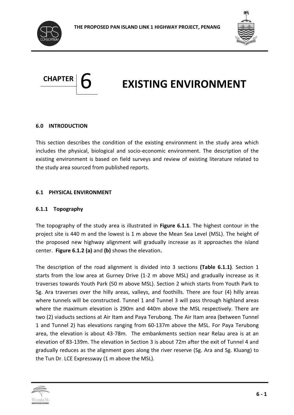 Chapter 6 Existing Environment