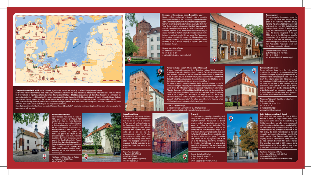 European Route of Brick Gothic Unities Countries, Regions, Towns, Cultures and People by Its Universal Language of Architecture