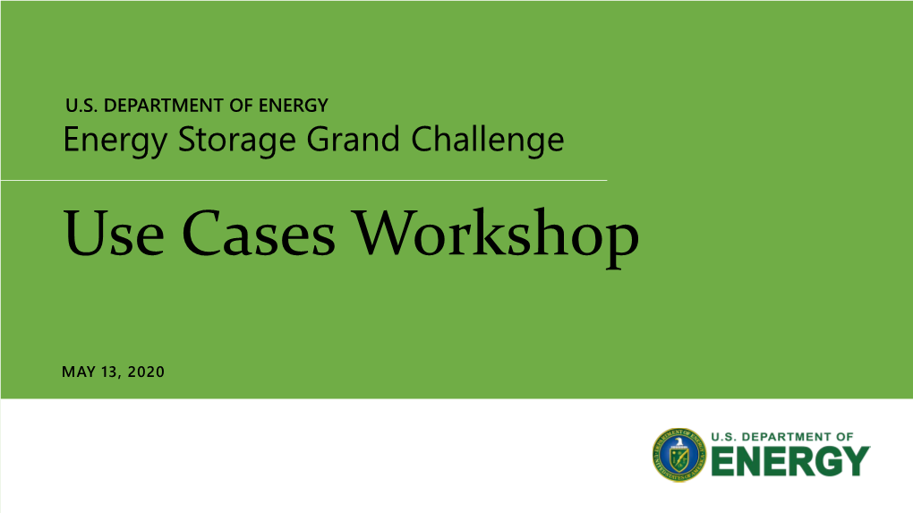 Use Cases Workshop