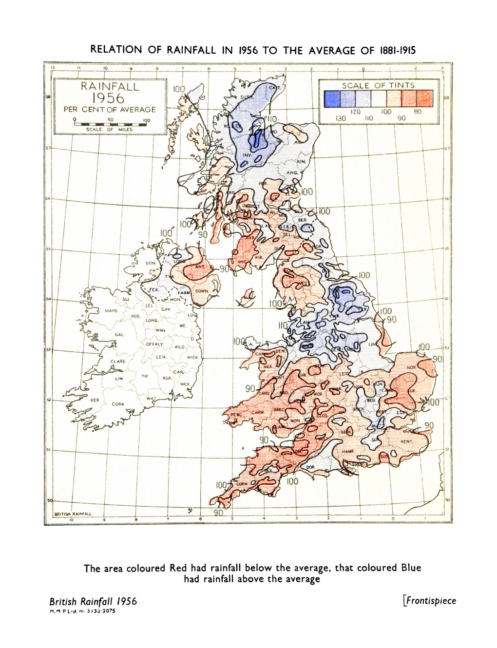 British Rainfall 1956 [Frontispiece M.*L P L>-Ct.Wi 3*33-2075 M.O