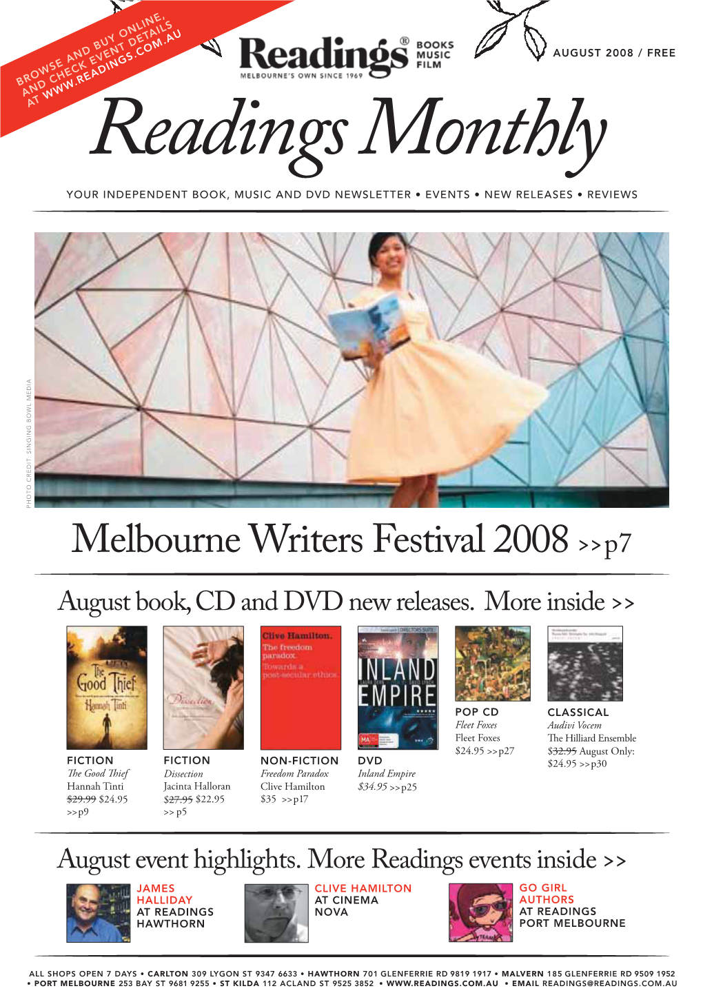 Melbourne Writers Festival 2008>>P7