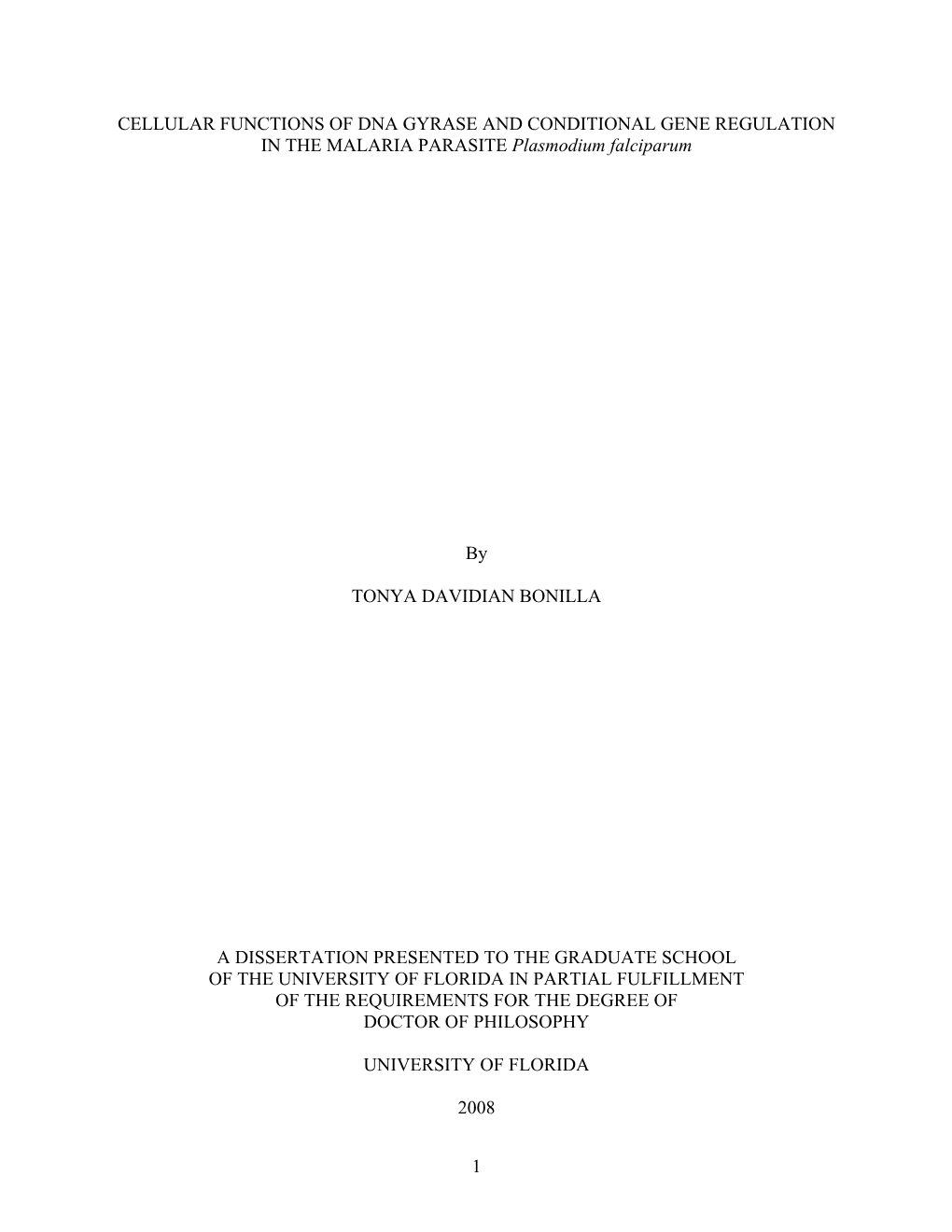 University of Florida Thesis Or Dissertation Formatting