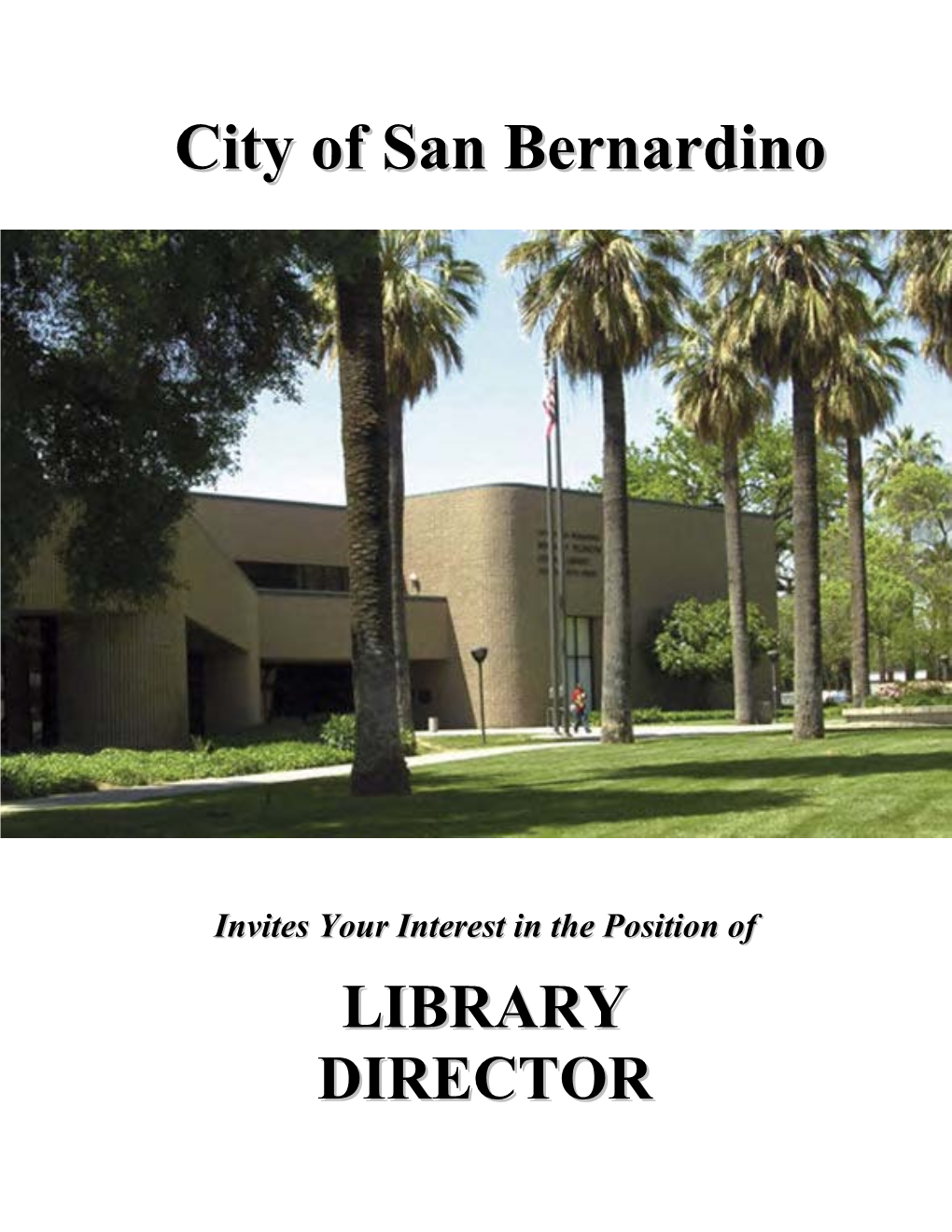 Library Director Brochure 092409