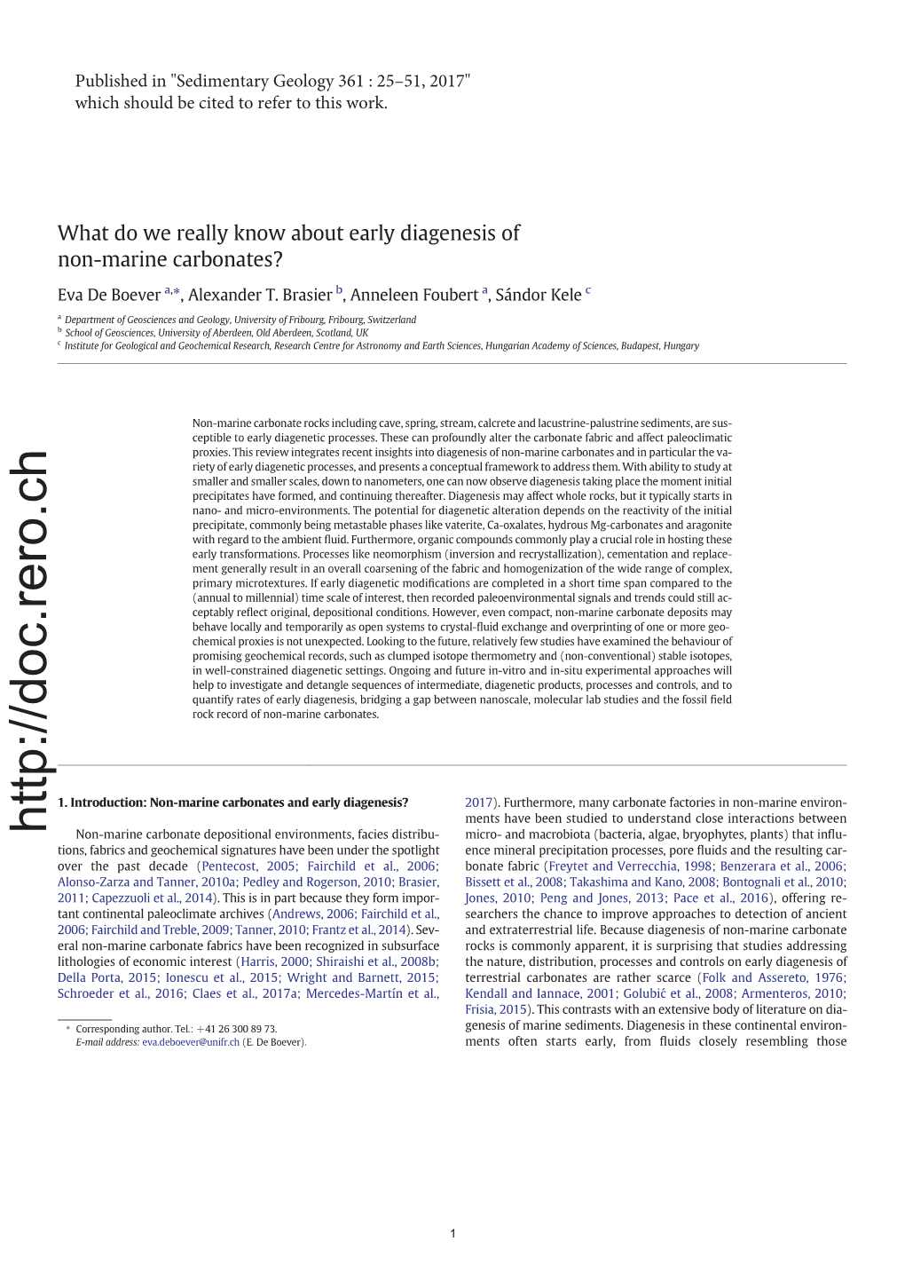 What Do We Really Know About Early Diagenesis of Non-Marine Carbonates?