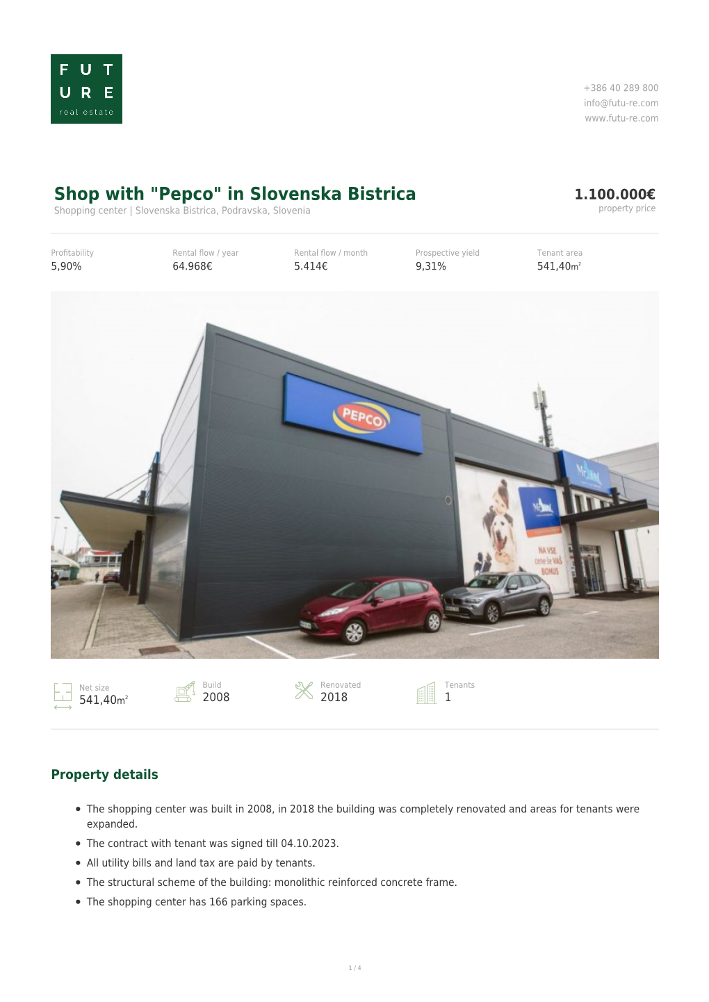 In Slovenska Bistrica 1.100.000€ Shopping Center | Slovenska Bistrica, Podravska, Slovenia Property Price