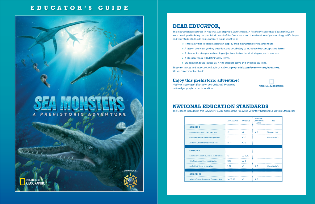 Sea Monsters: a Prehistoric Adventure