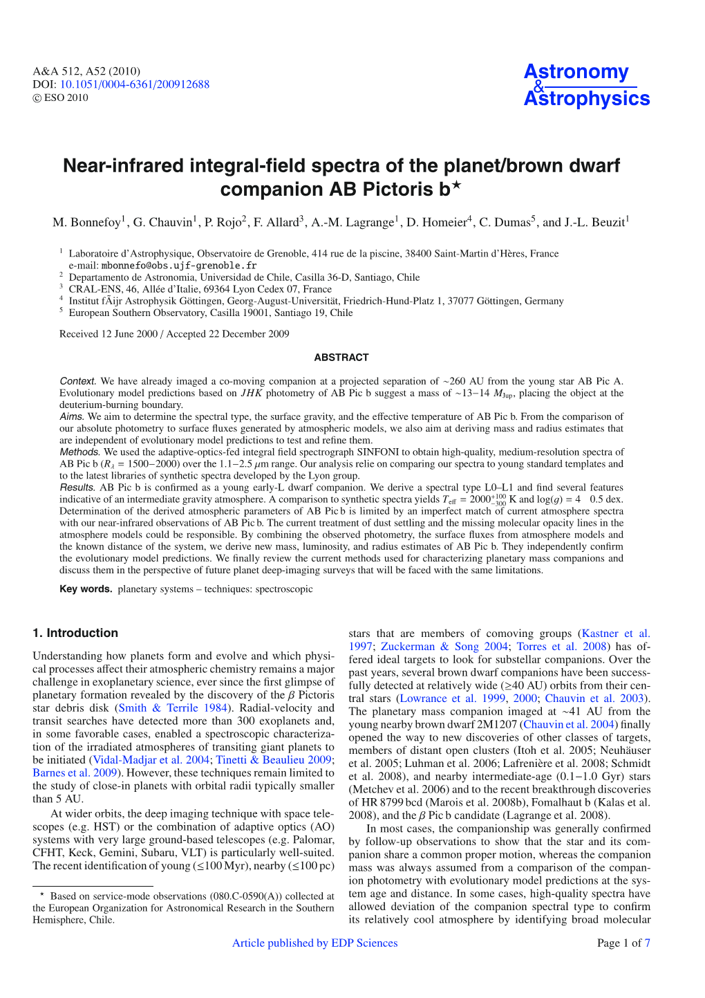 Near-Infrared Integral-Field Spectra of The