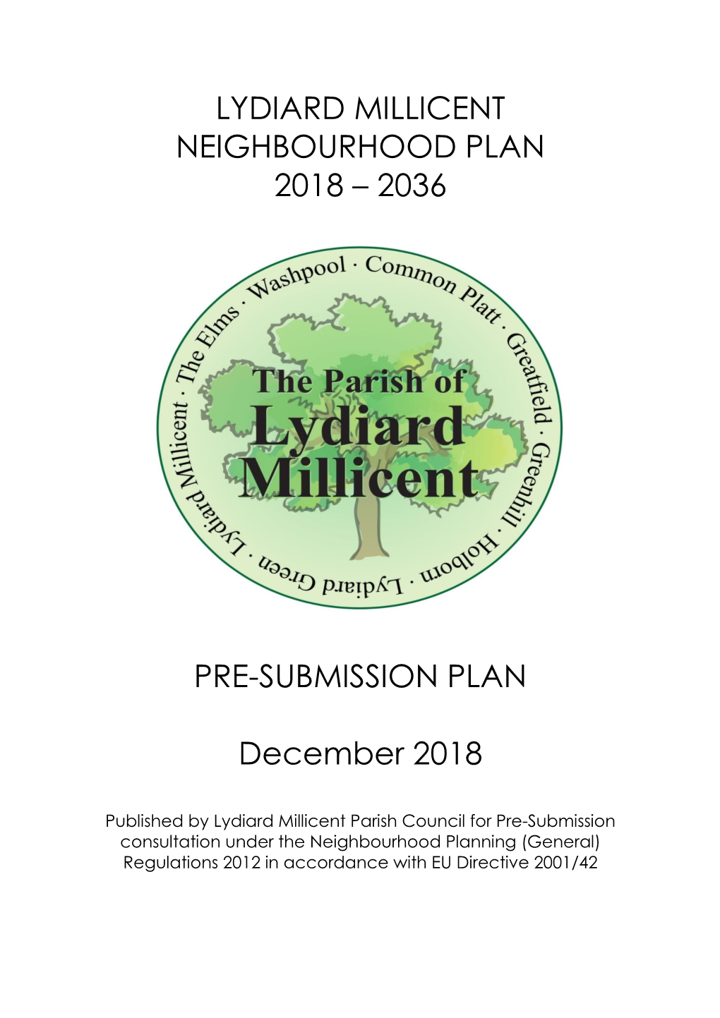 Lydiard Millicent Pre Submission Plan