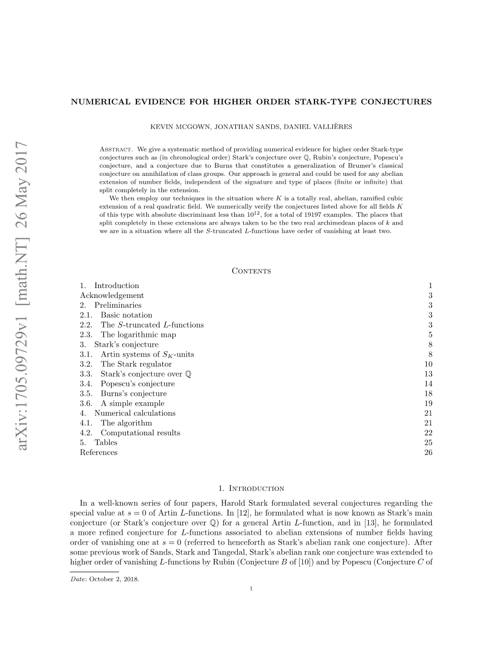 Numerical Evidence for Higher Order Stark-Type Conjectures 3