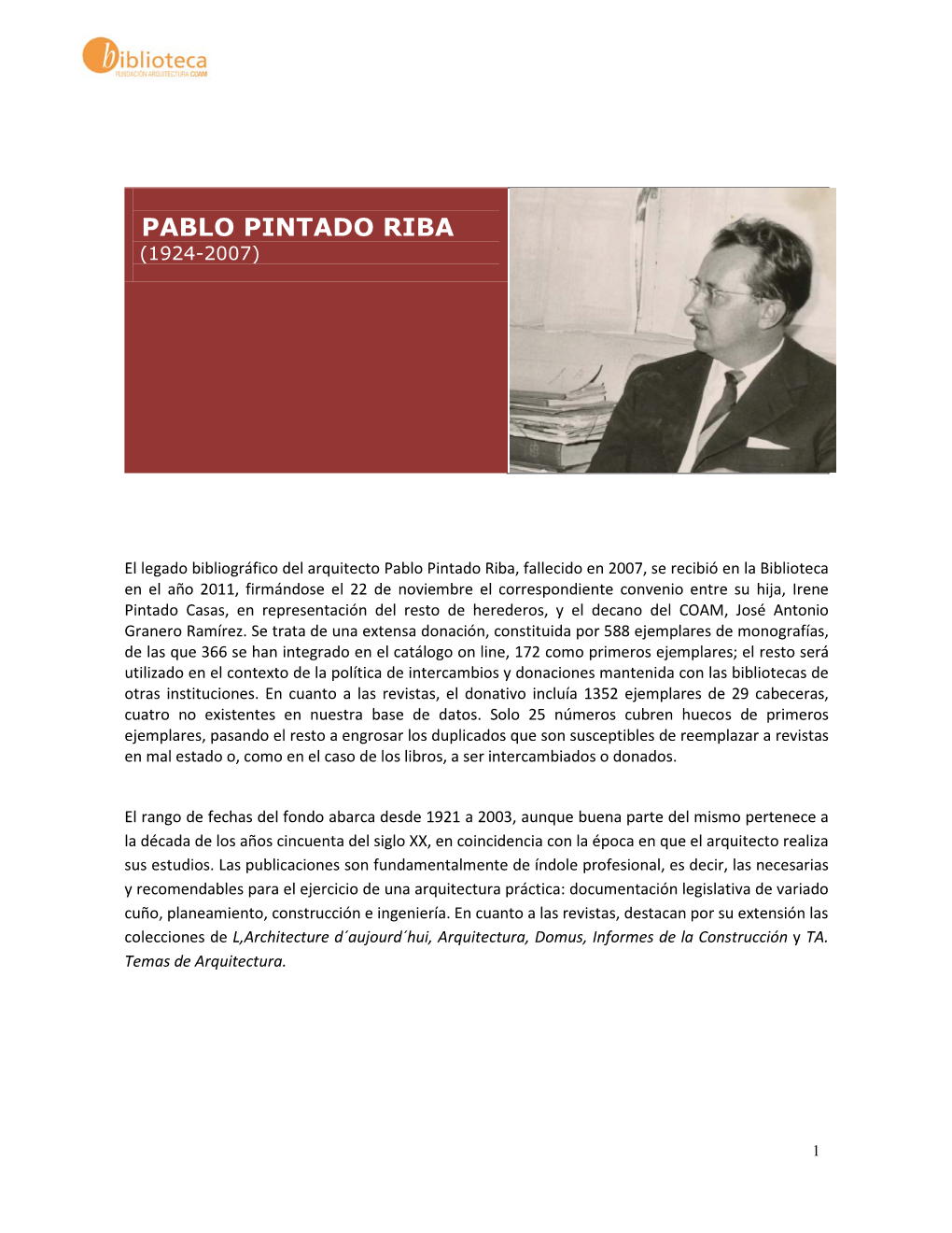 Pablo Pintado Riba (1924-2007)