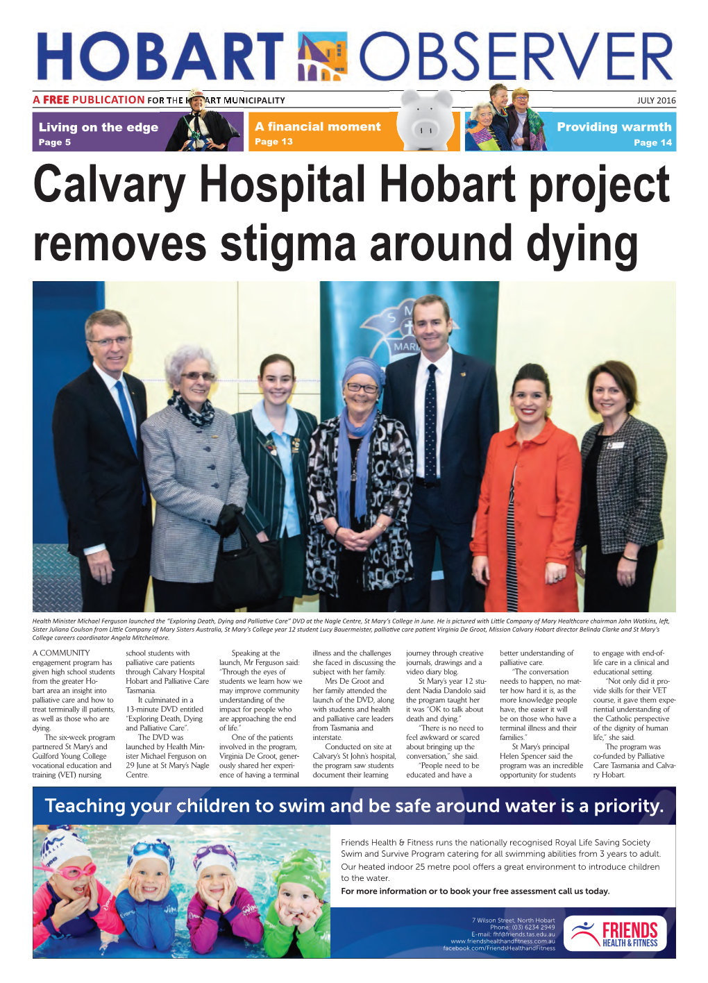 Calvary Hospital Hobart Project Removes Stigma Around Dying