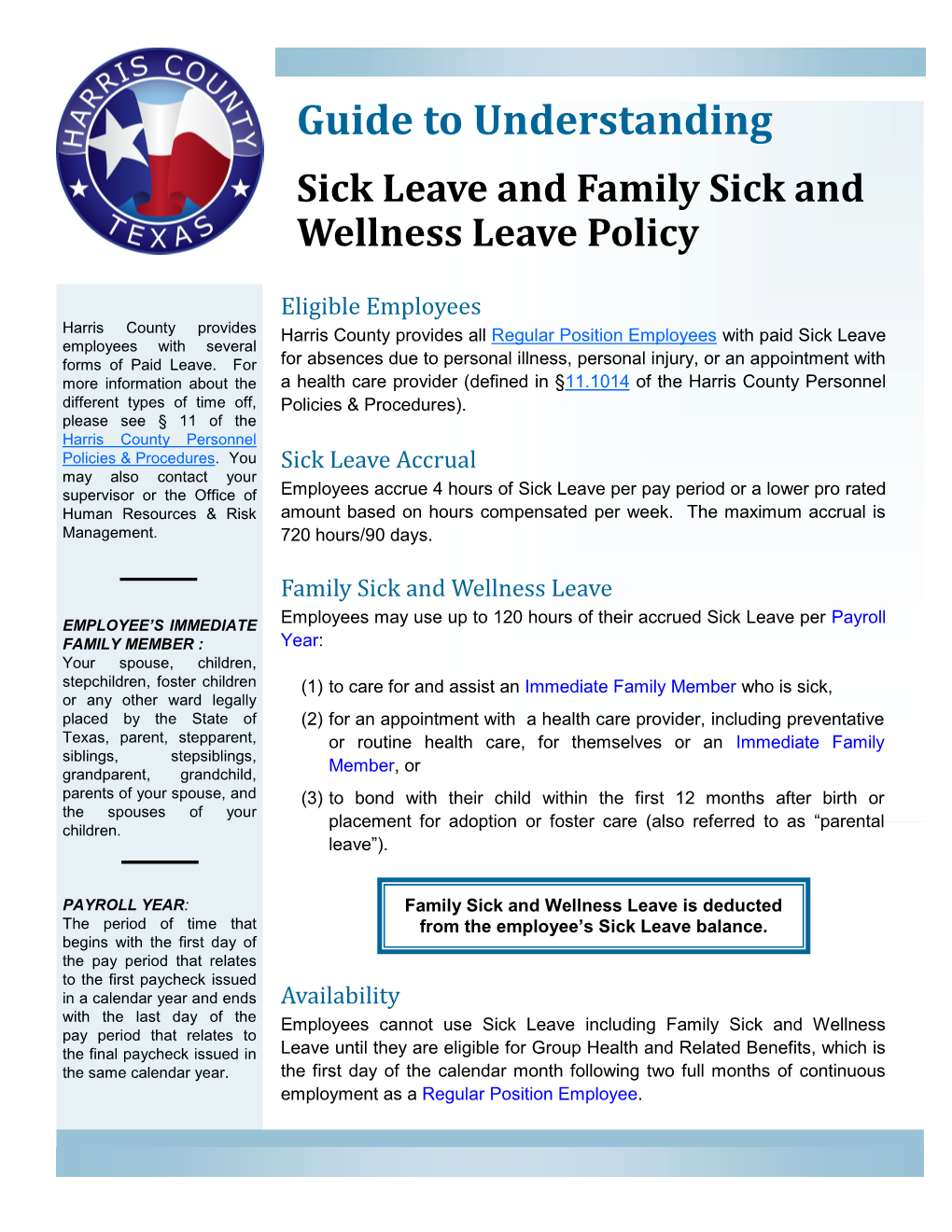 Guide to Understanding Sick Leave and Family Sick and Wellness Leave Policy