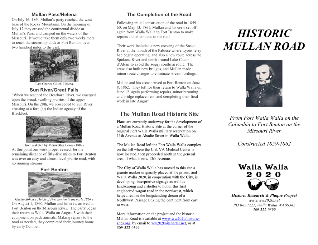 Mullan Road Brochure