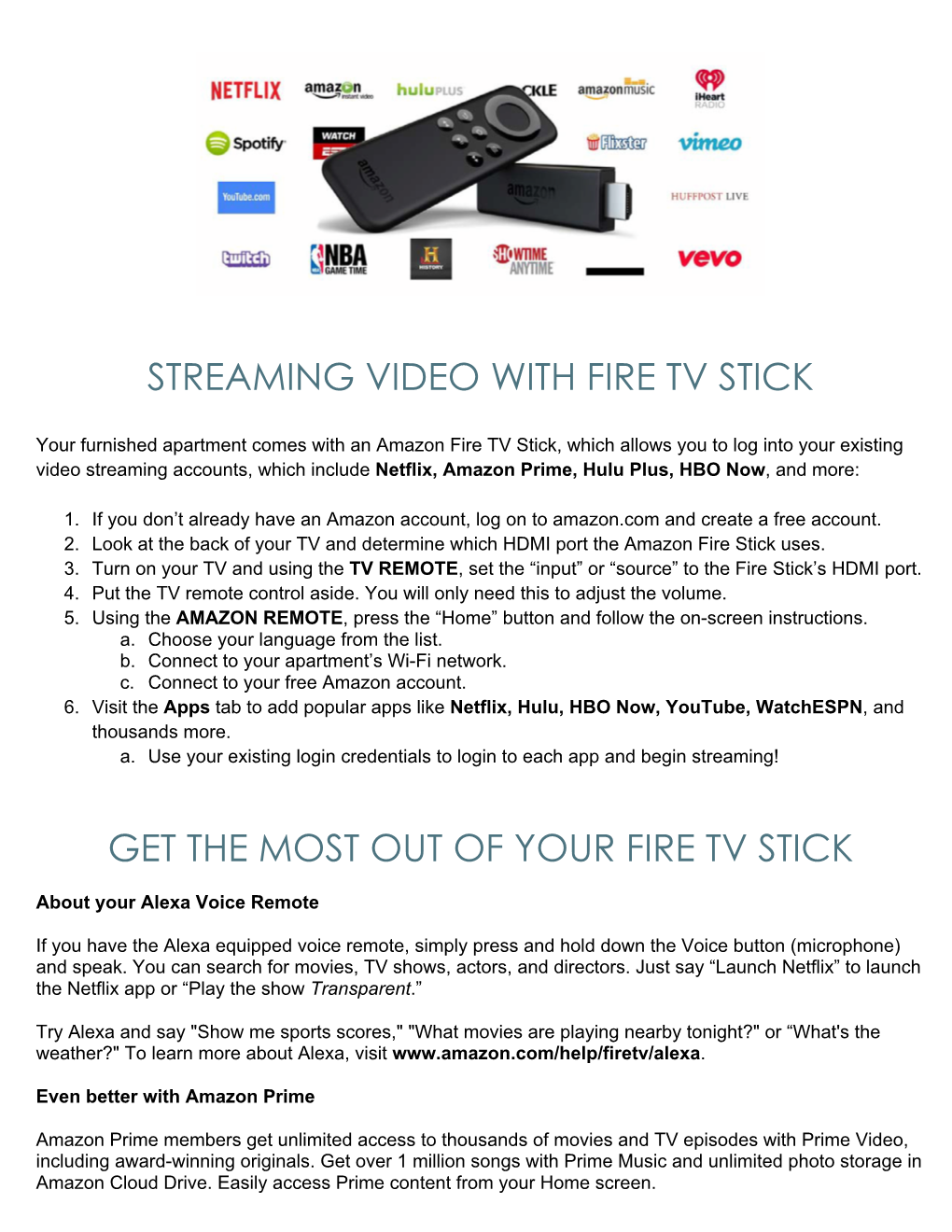 Streaming Video with Fire Tv Stick Get the Most out Of