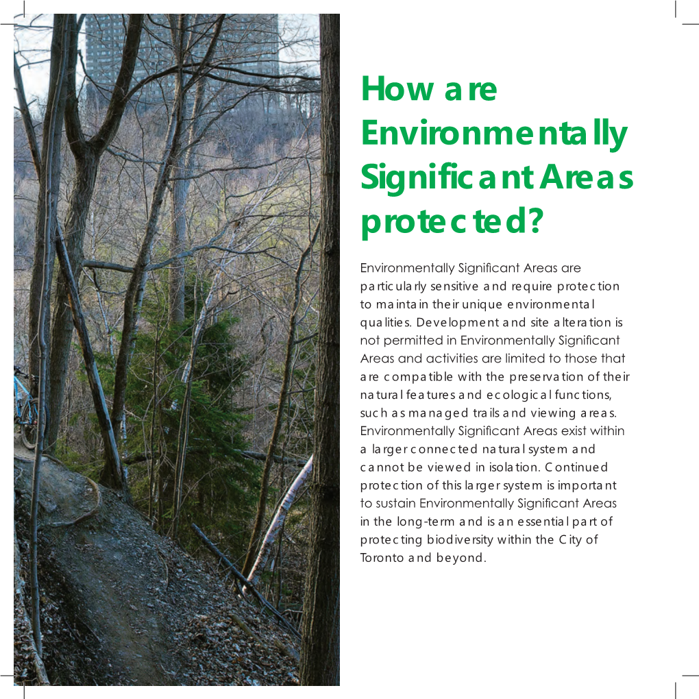 How Are Environmentally Significant Areas Protected?