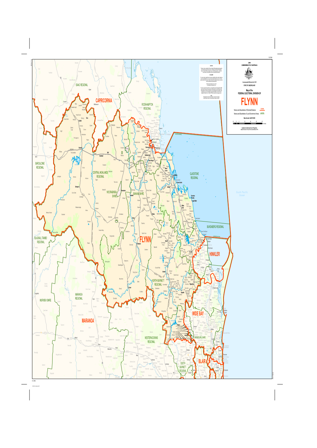 Map of the Division of Flynn (2009)