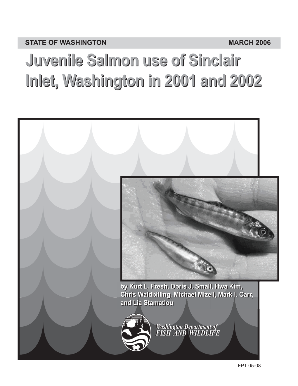 Juvenile Salmon Use of Sinclair Inlet, Washington in 2001 and 2002