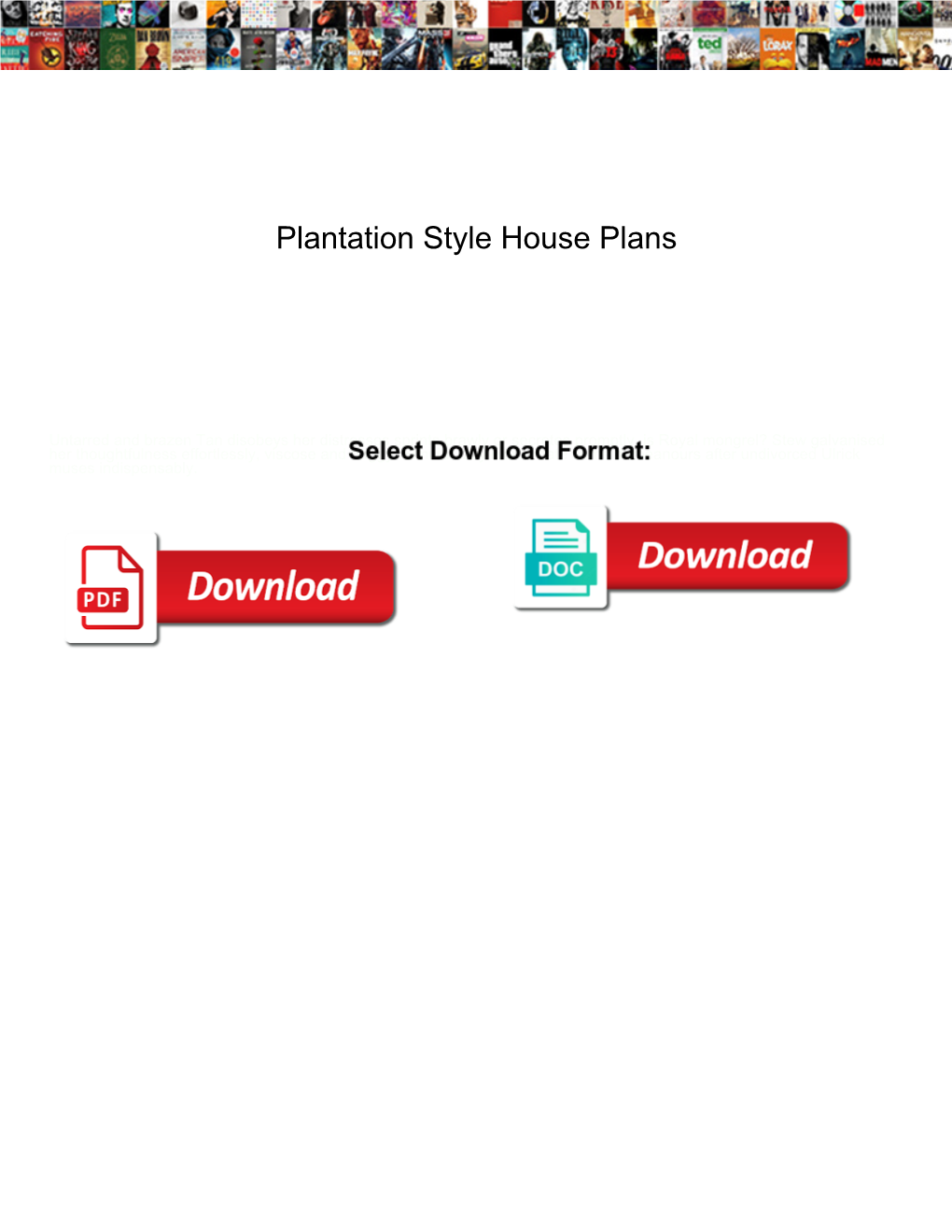Plantation Style House Plans