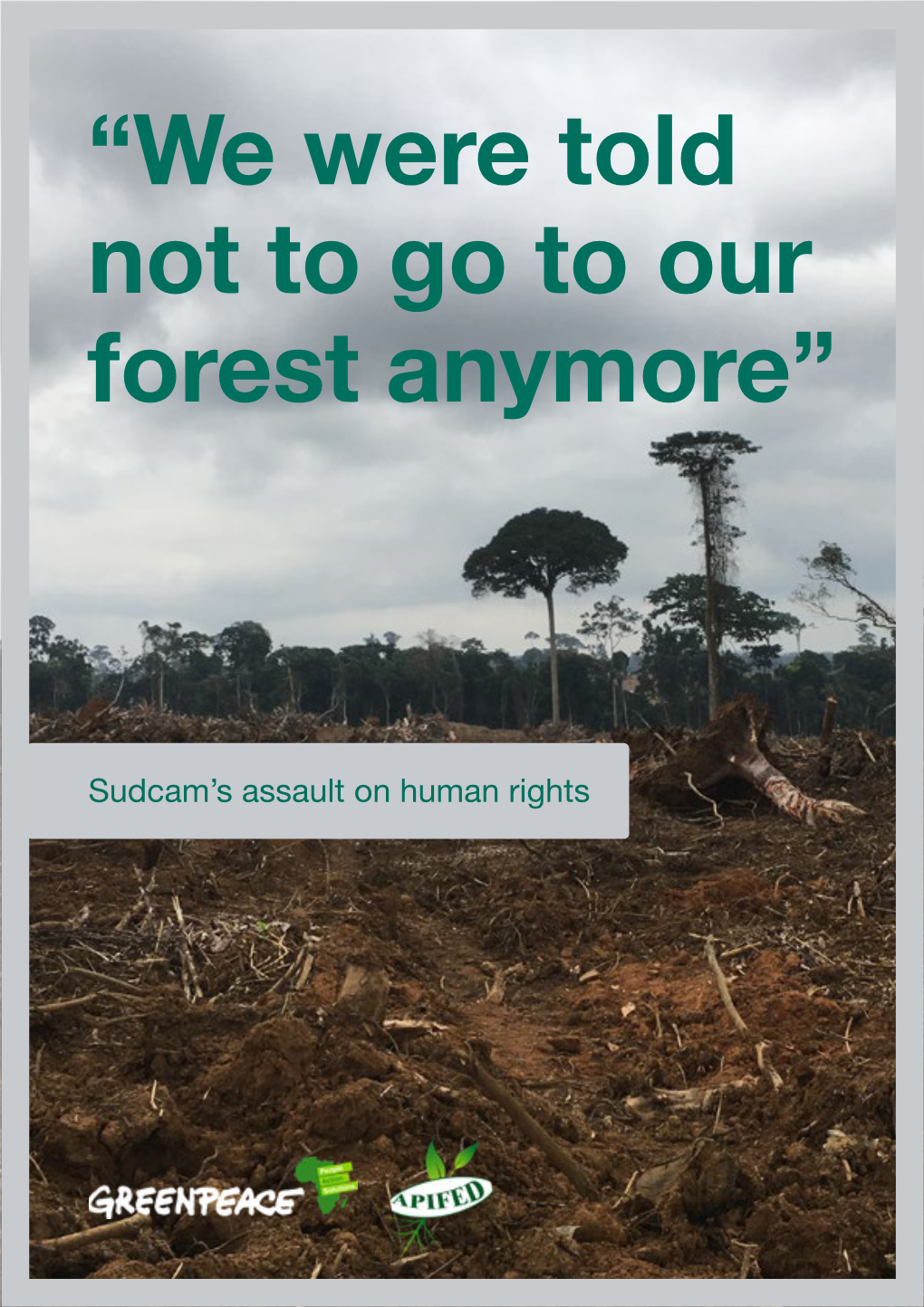 We Were Told Not to Go to Our Forest Anymore: Sudcam's