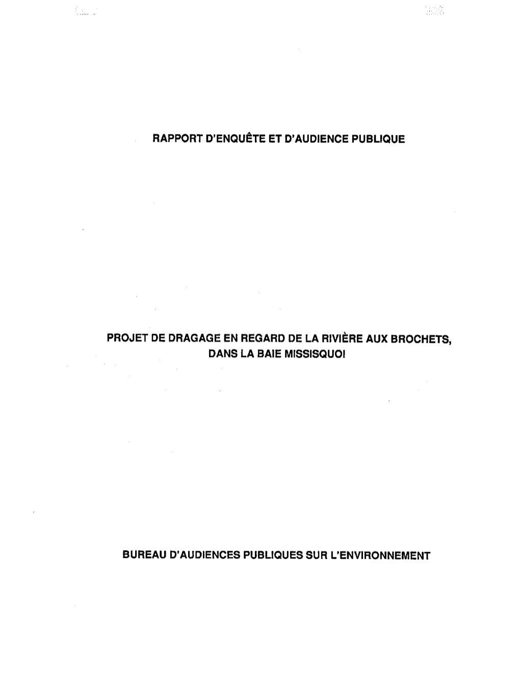 Projet De Dragage En Regard De La Rivière Aux Brochets Dans La Baie Missisquoi