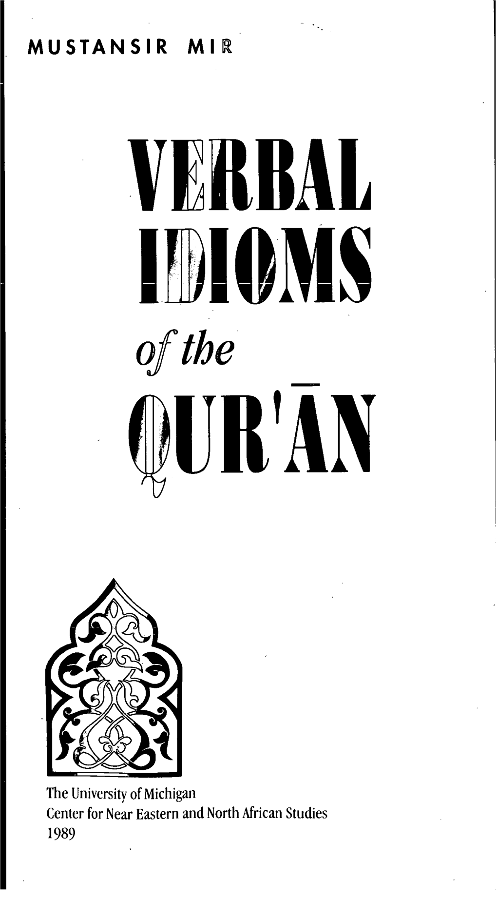 VERBAL IDIOMS of the QUR'an