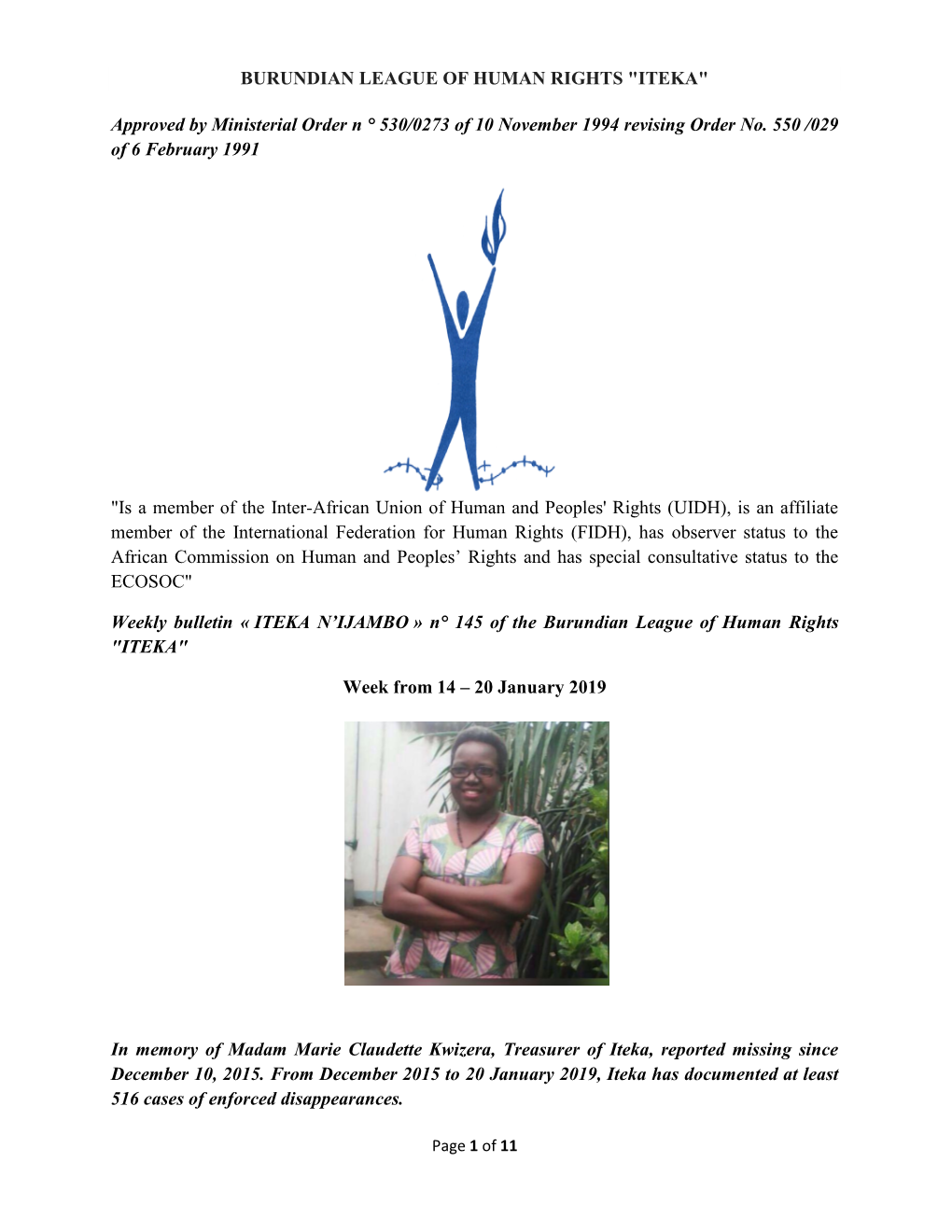 Burundian League of Human Rights 