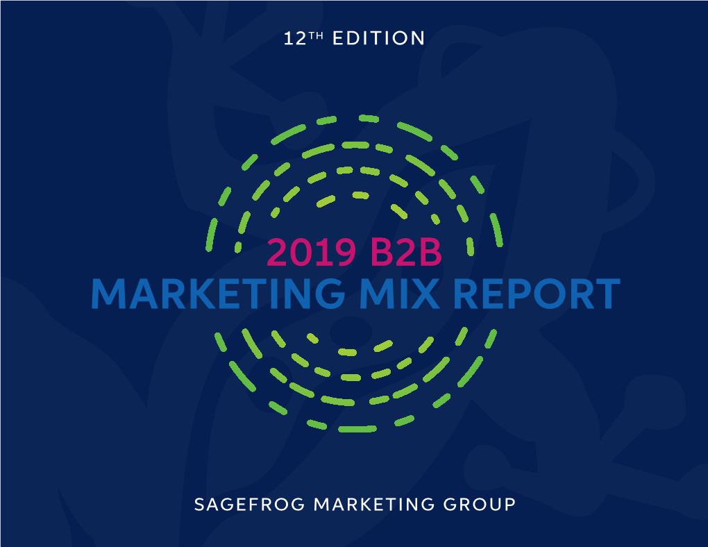 2019 B2B Marketing Mix Report