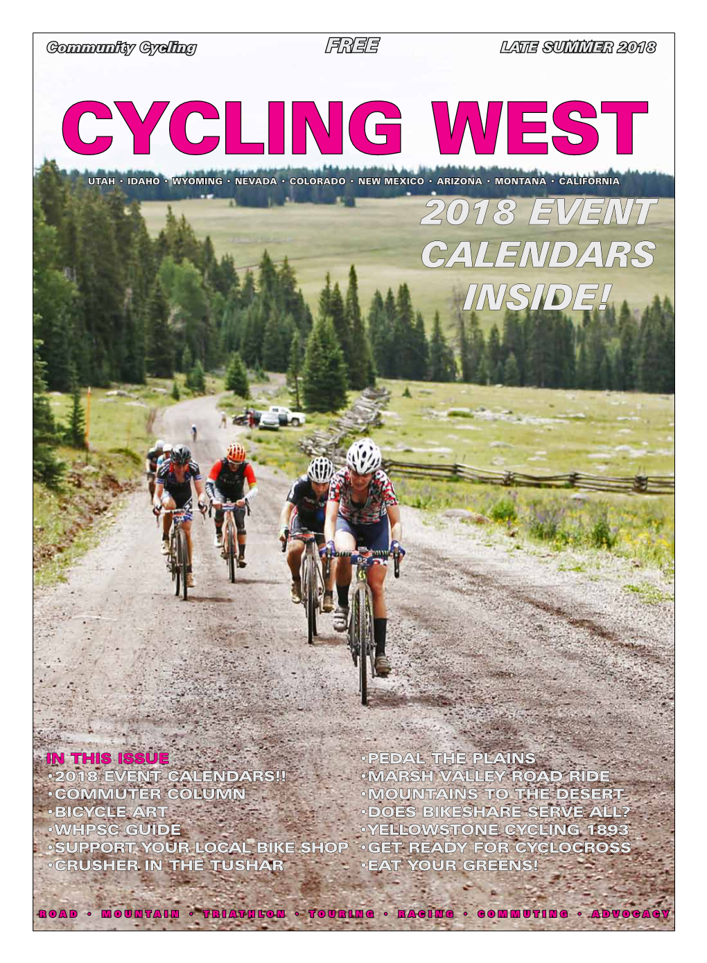 Cycling Utah and Cycling West Magazine August 2018 Issue