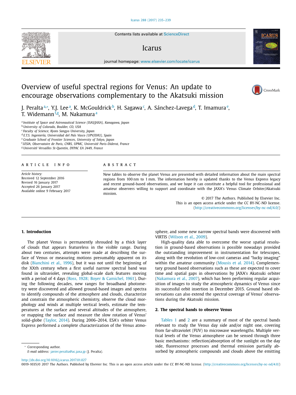 Overview of Useful Spectral Regions for Venus: an Update to Encourage Observations Complementary to the Akatsuki Mission