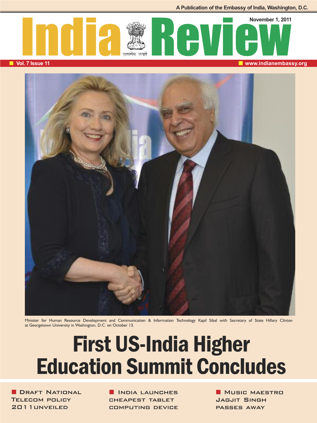 November 2011 India Review Cover STORY