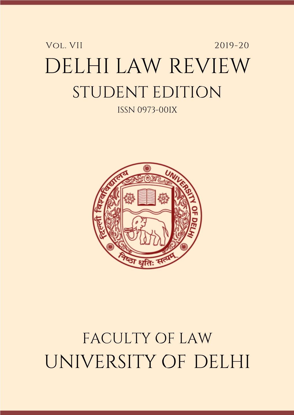 Delhi Law Review (Student Edition)