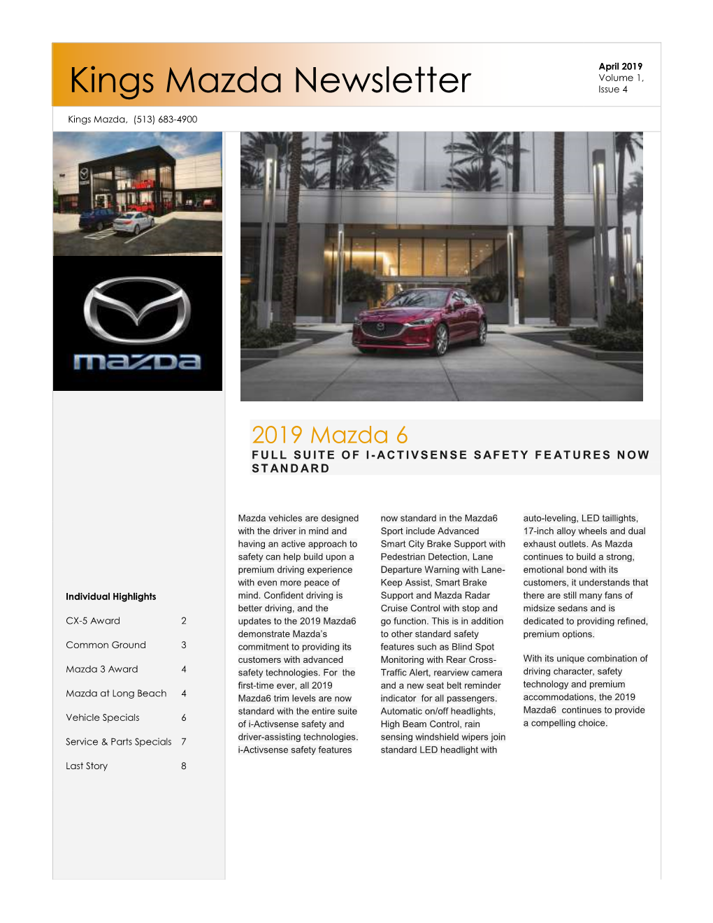 Kings Mazda Newsletter Issue 4