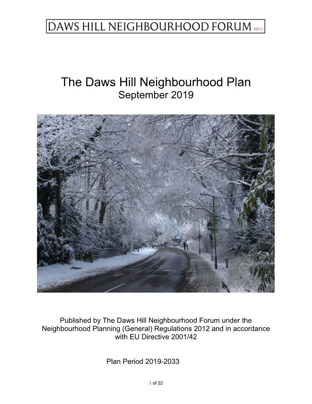 The Daws Hill Neighbourhood Plan September 2019