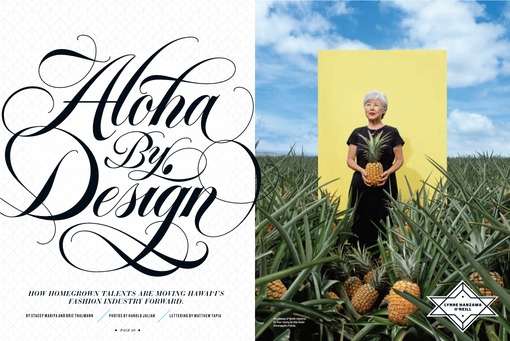 How Homegrown Talents Are Moving Hawai'i's Fashion