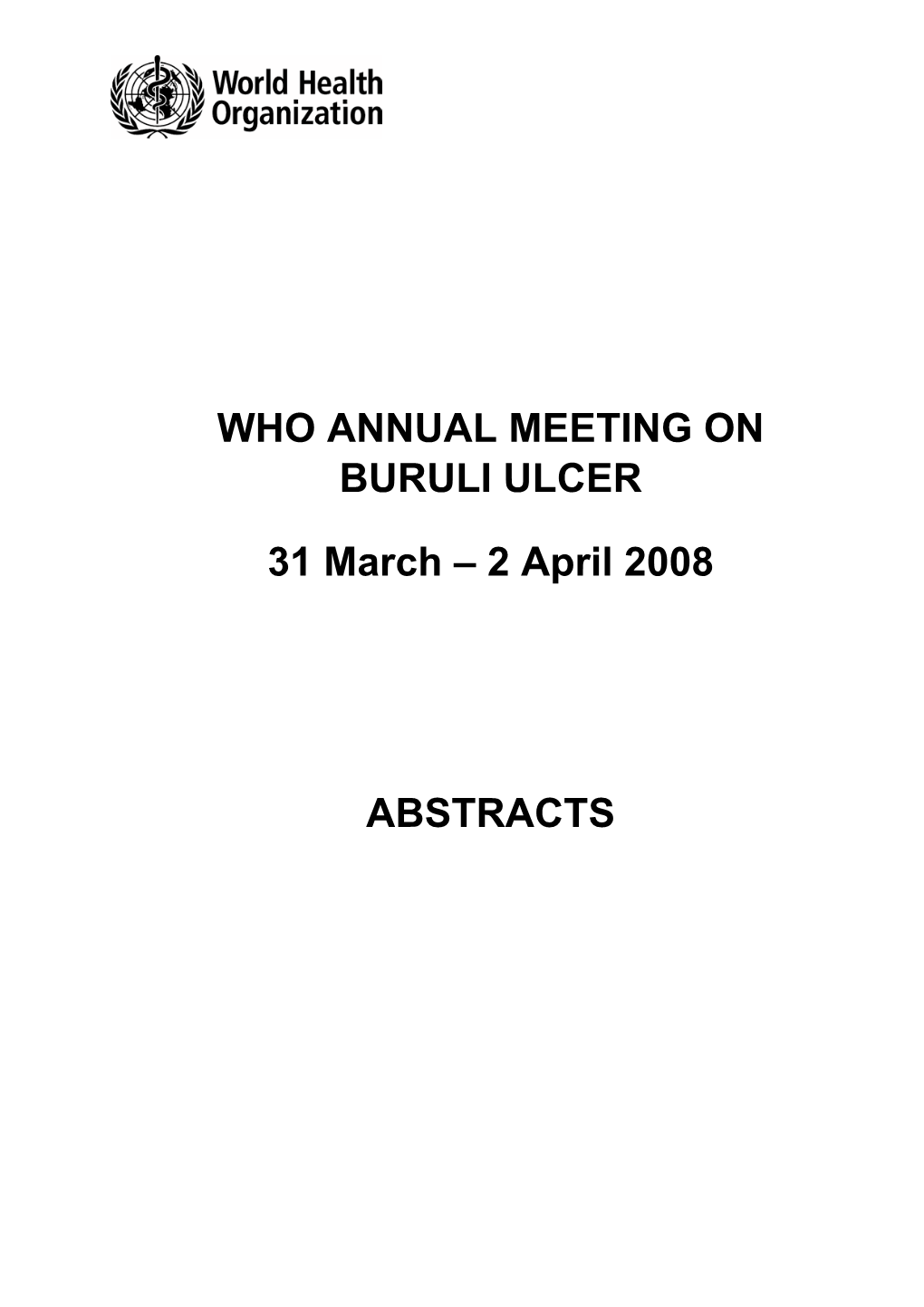 Mycobacterium Ulcerans Infection in French Guyana from 1969 to 2007 (Presenter: C