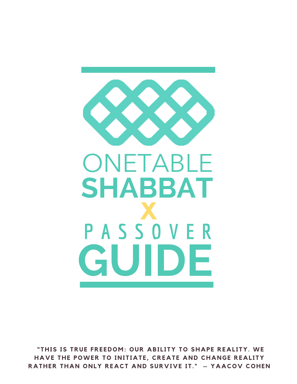 Onetable Shabbat X Passover Guide