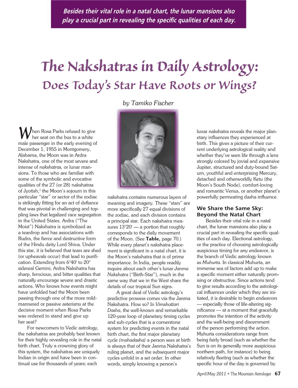 The Nakshatras in Daily Astrology: Does Today’S Star Have Roots Or Wings?